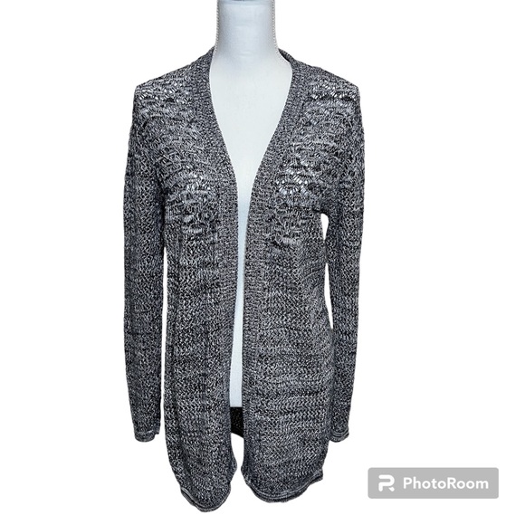 Skies Are Blue Open Front Cardigan Sweater - Picture 1 of 11